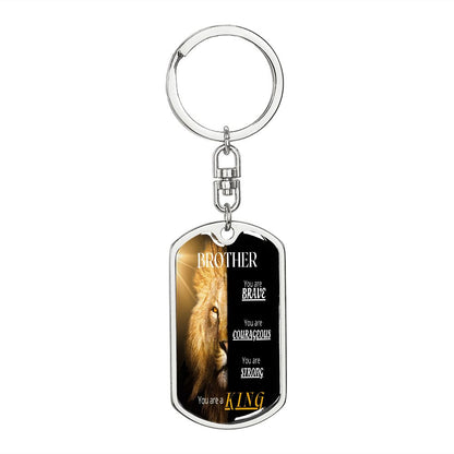To My Brother - Dogtag Keychain