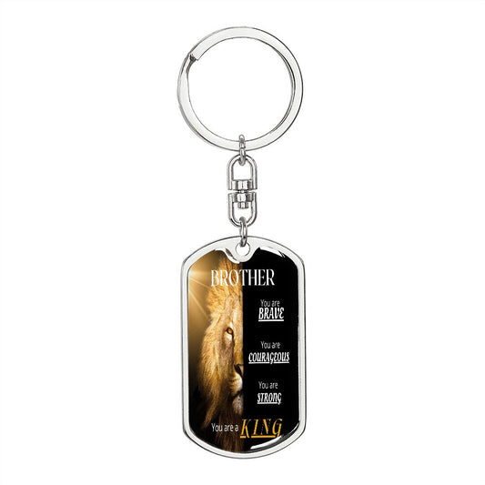 To My Brother - Dogtag Keychain