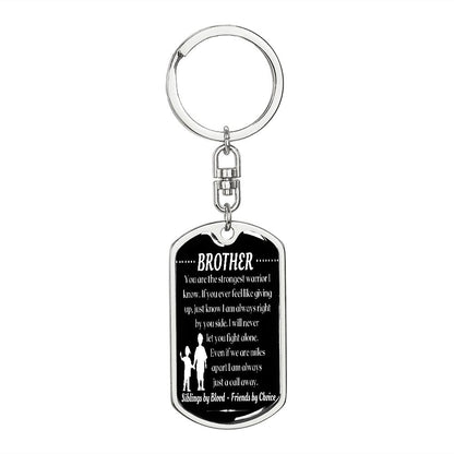 To My Brother - Dogtag Keychain