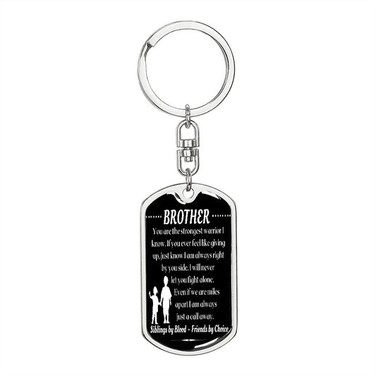 To My Brother - Dogtag Keychain