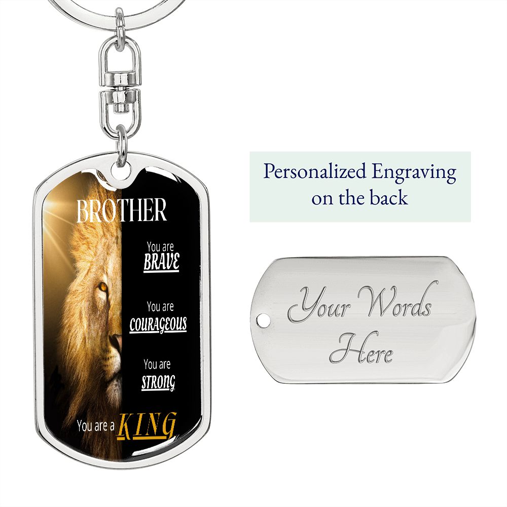 To My Brother - Dogtag Keychain