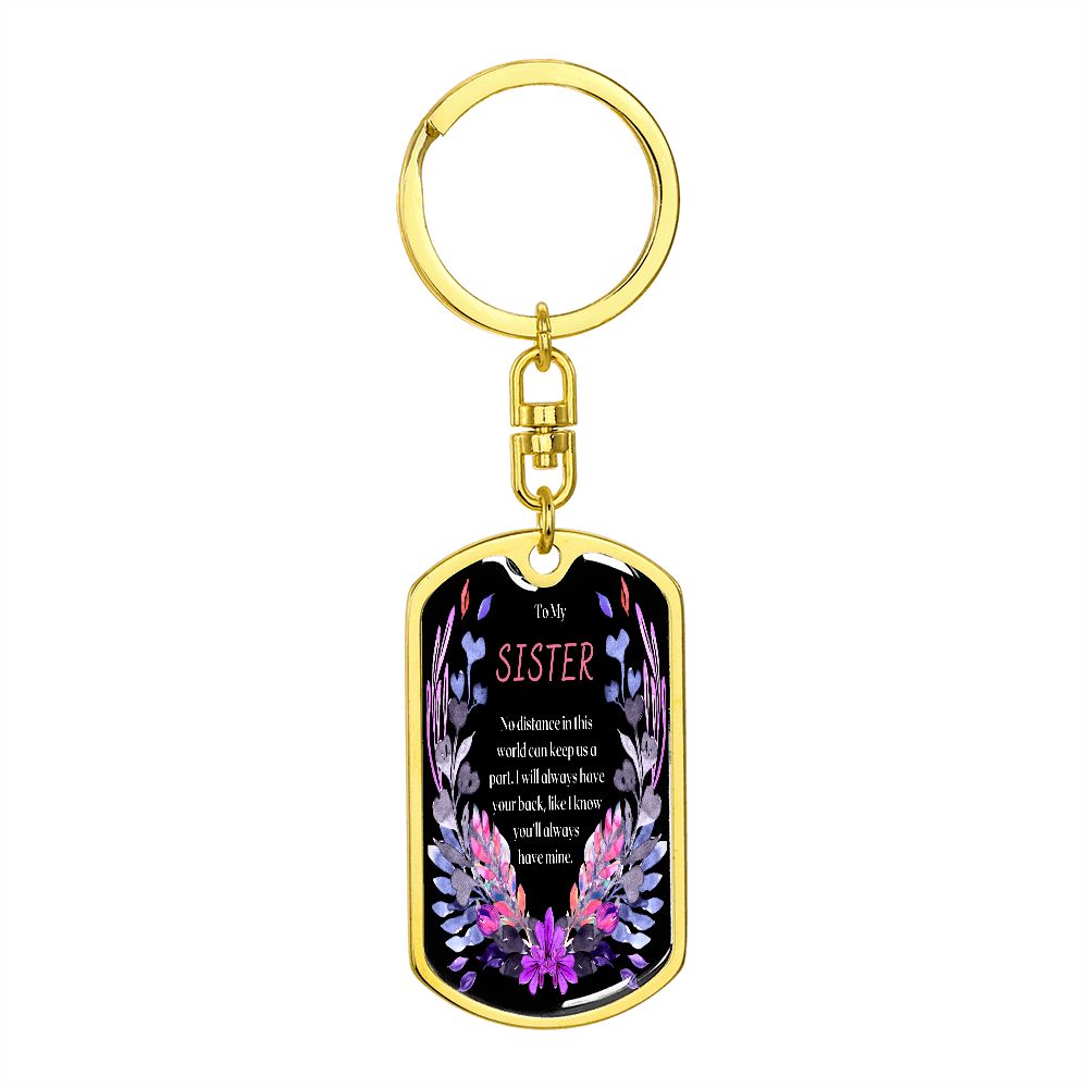 To My Sister - Dogtag Keychain
