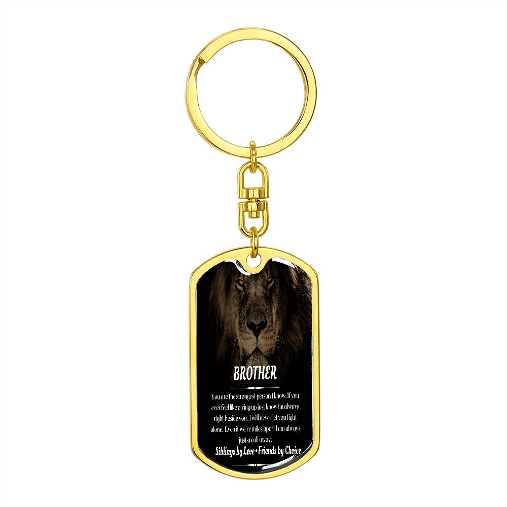 To My Brother - Dogtag Keychain