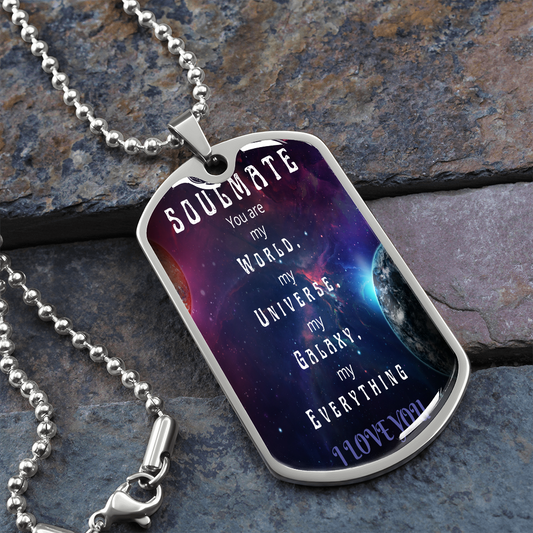 Soulmate - Galaxy - Dog Tag