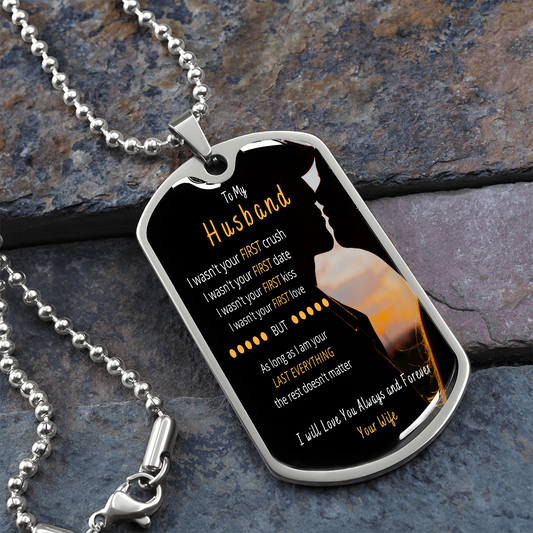 To My Husband - Dog Tag