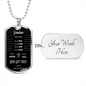 Grandson Graduation - Dog Tag