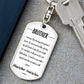 To My Brother - Dogtag Keychain
