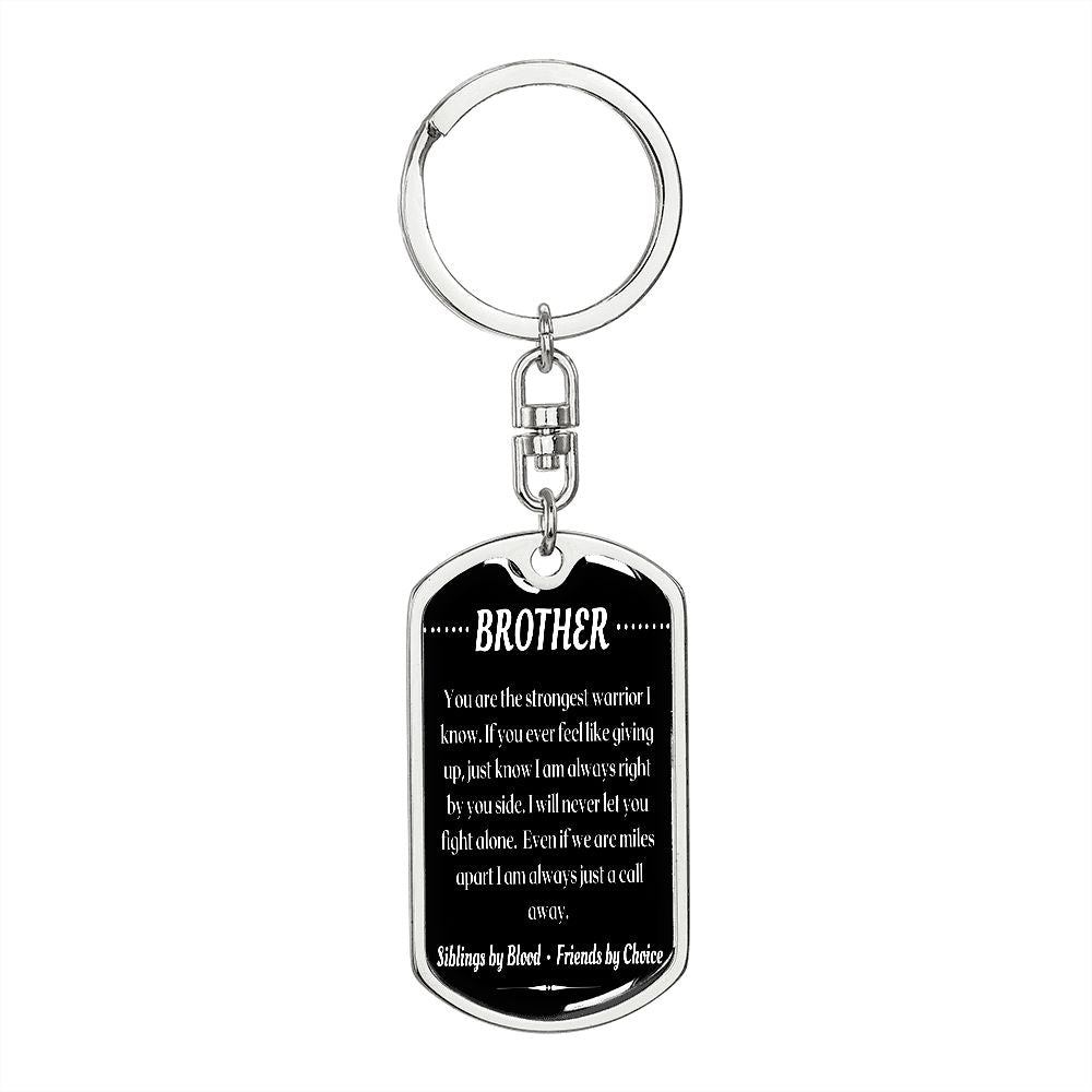 To My Brother - Dogtag Keychain
