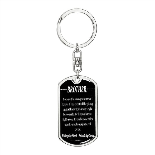 To My Brother - Dogtag Keychain