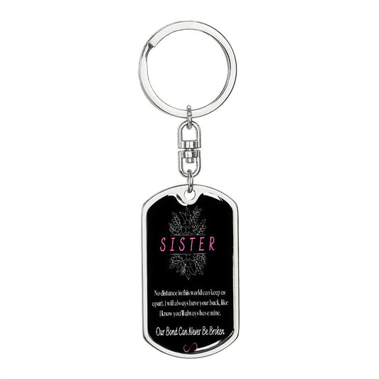 To My Sister - Dogtag Keychain