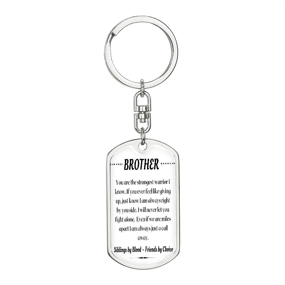 To My Brother - Dogtag Keychain