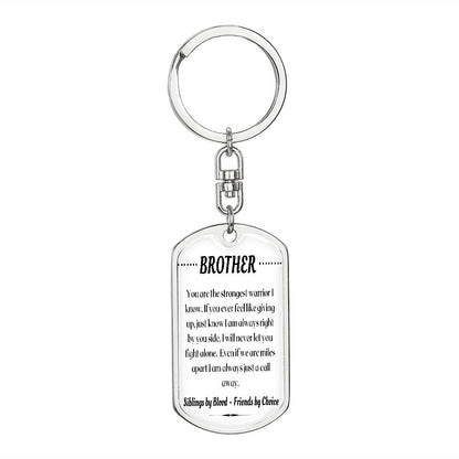 To My Brother - Dogtag Keychain
