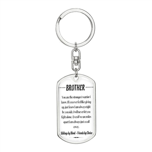 To My Brother - Dogtag Keychain