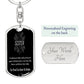 To My Sister - Dogtag Keychain