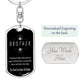 To My Brother - Dogtag Keychain