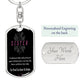 To My Sister - Dogtag Keychain