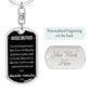 To My Brother - Dogtag keychain