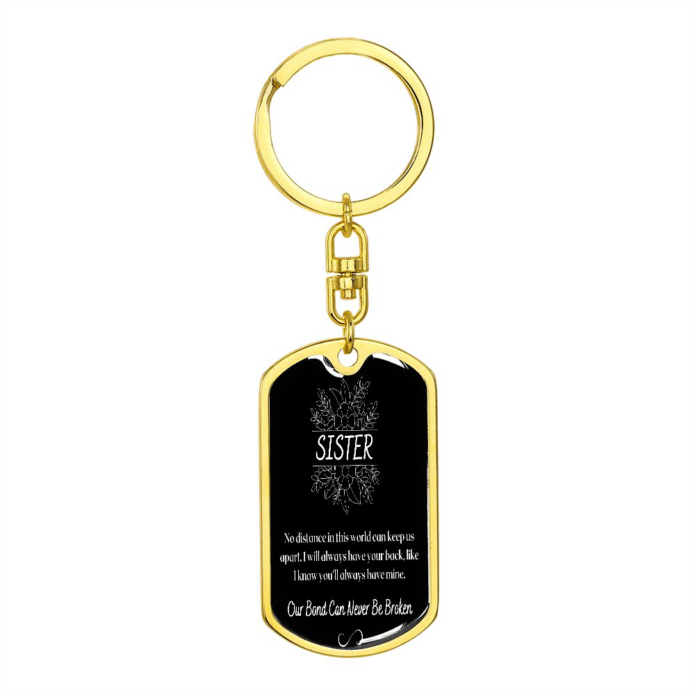To My Sister - Dogtag Keychain