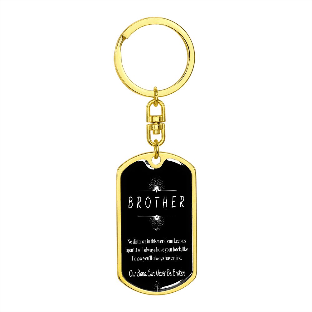 To My Brother - Dogtag Keychain