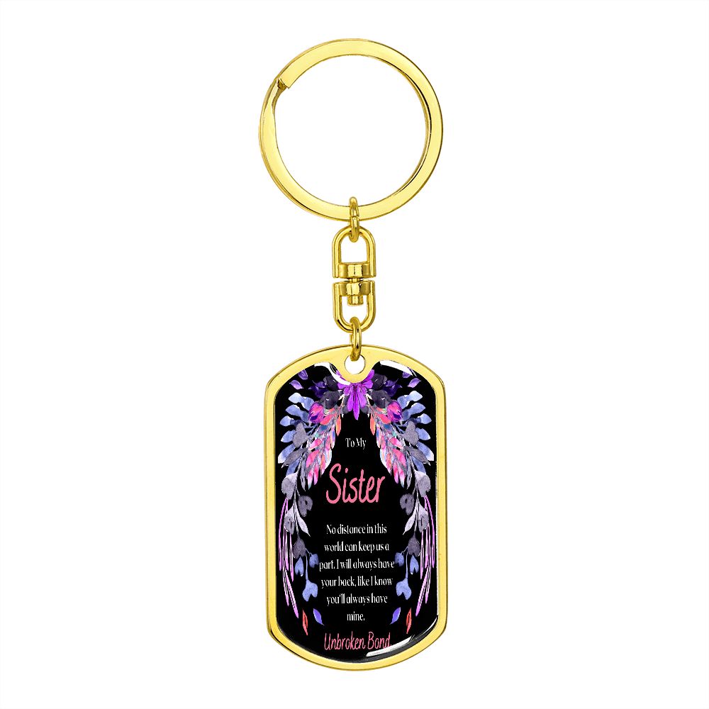 To My Sister - Dogtag Keychain