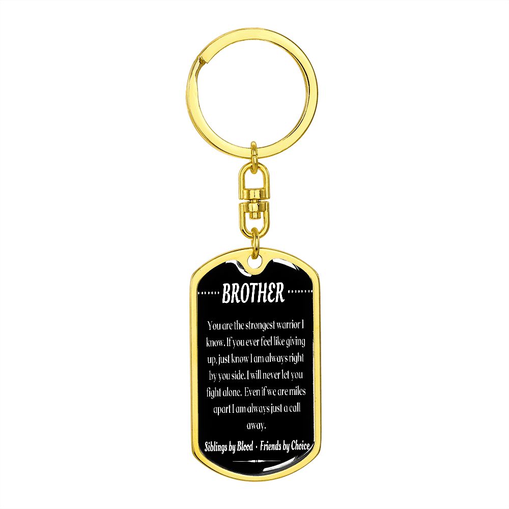 To My Brother - Dogtag Keychain