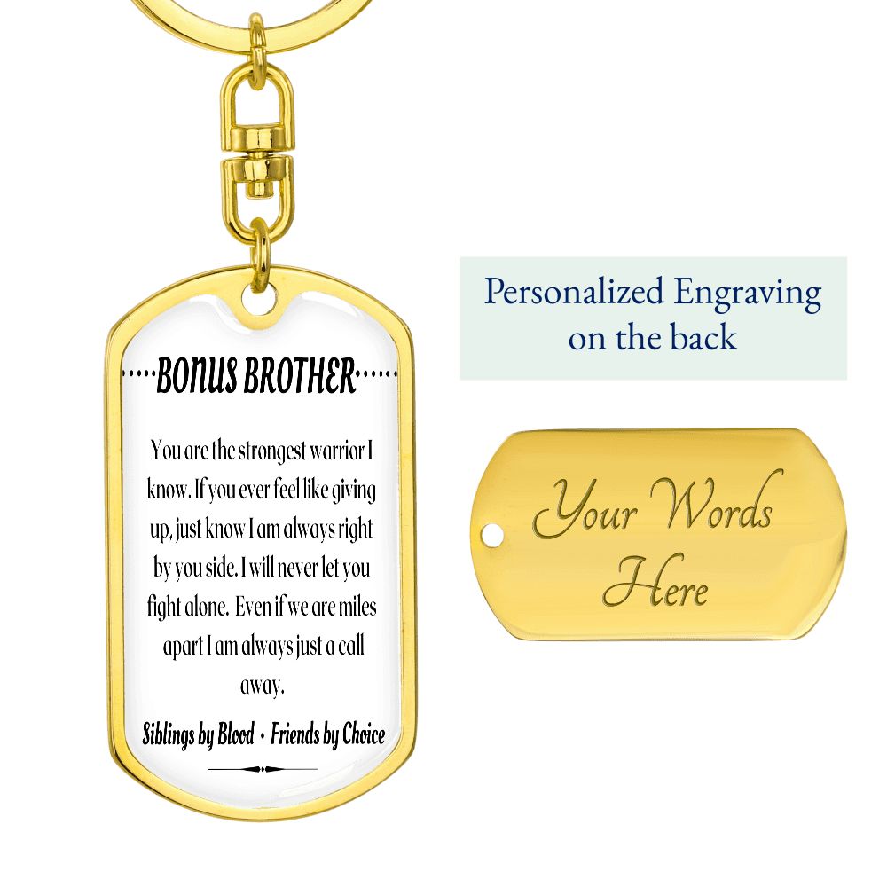 To My Brother - Dogtag Keychain