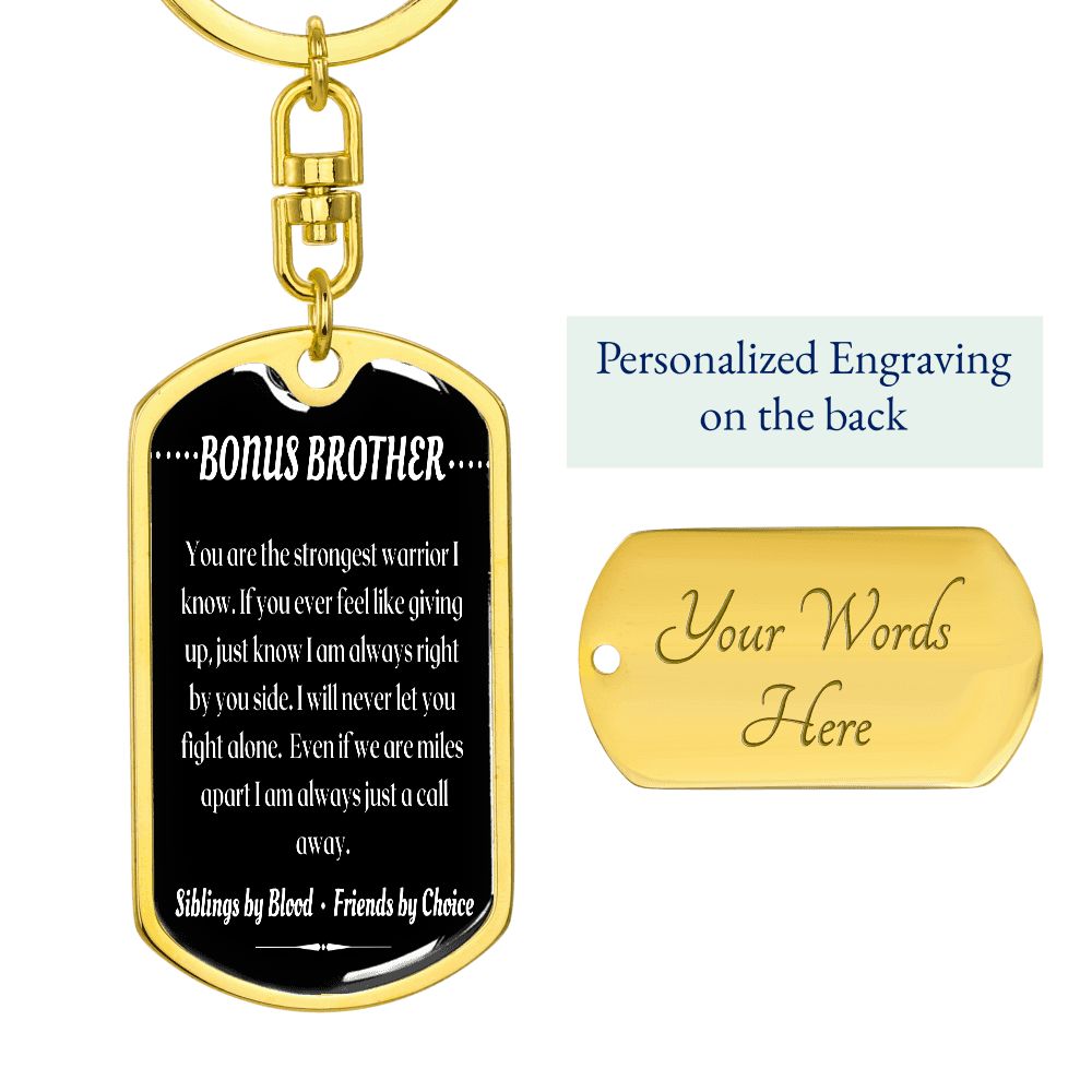 To My Brother - Dogtag keychain