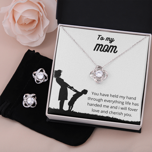 To My Mom from Son - Earring Necklace Set