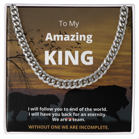 My Amazing King - Cuban Link Chain
