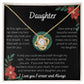 To my Daughter - Love Knot Necklace