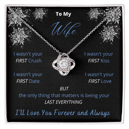 To My Wife - Winter Love Knot Necklace