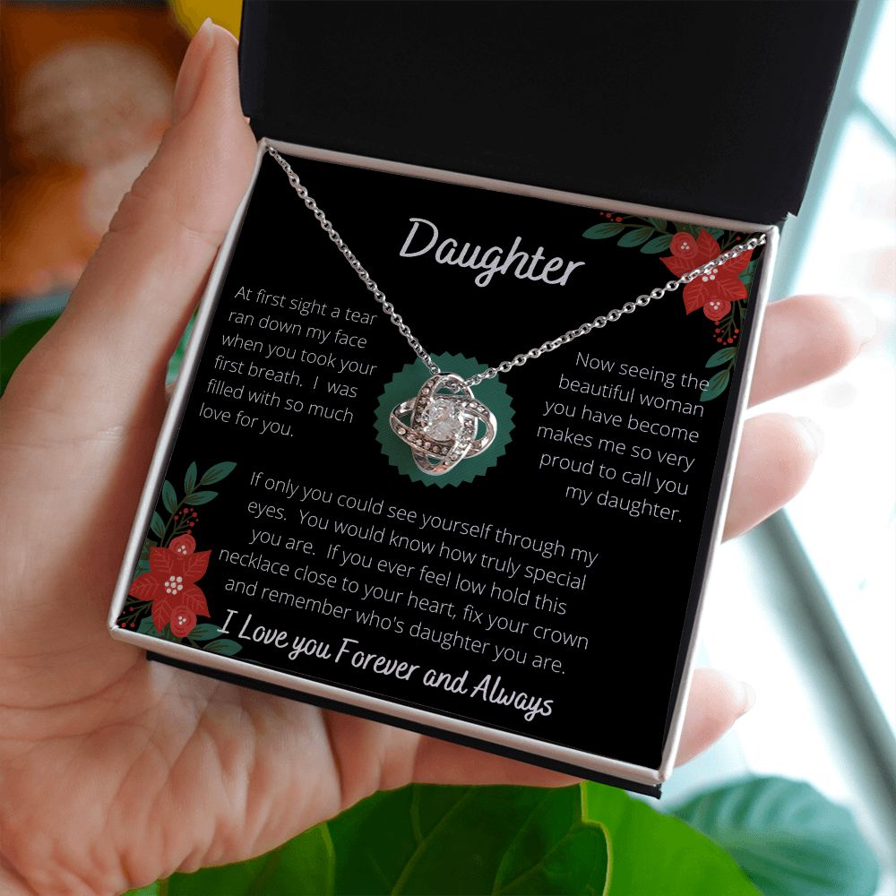 To my Daughter - Love Knot Necklace