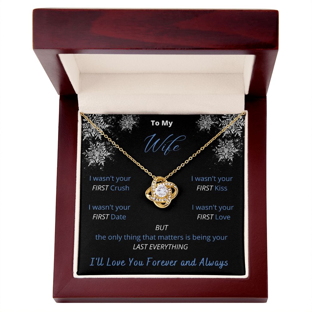To My Wife - Winter Love Knot Necklace
