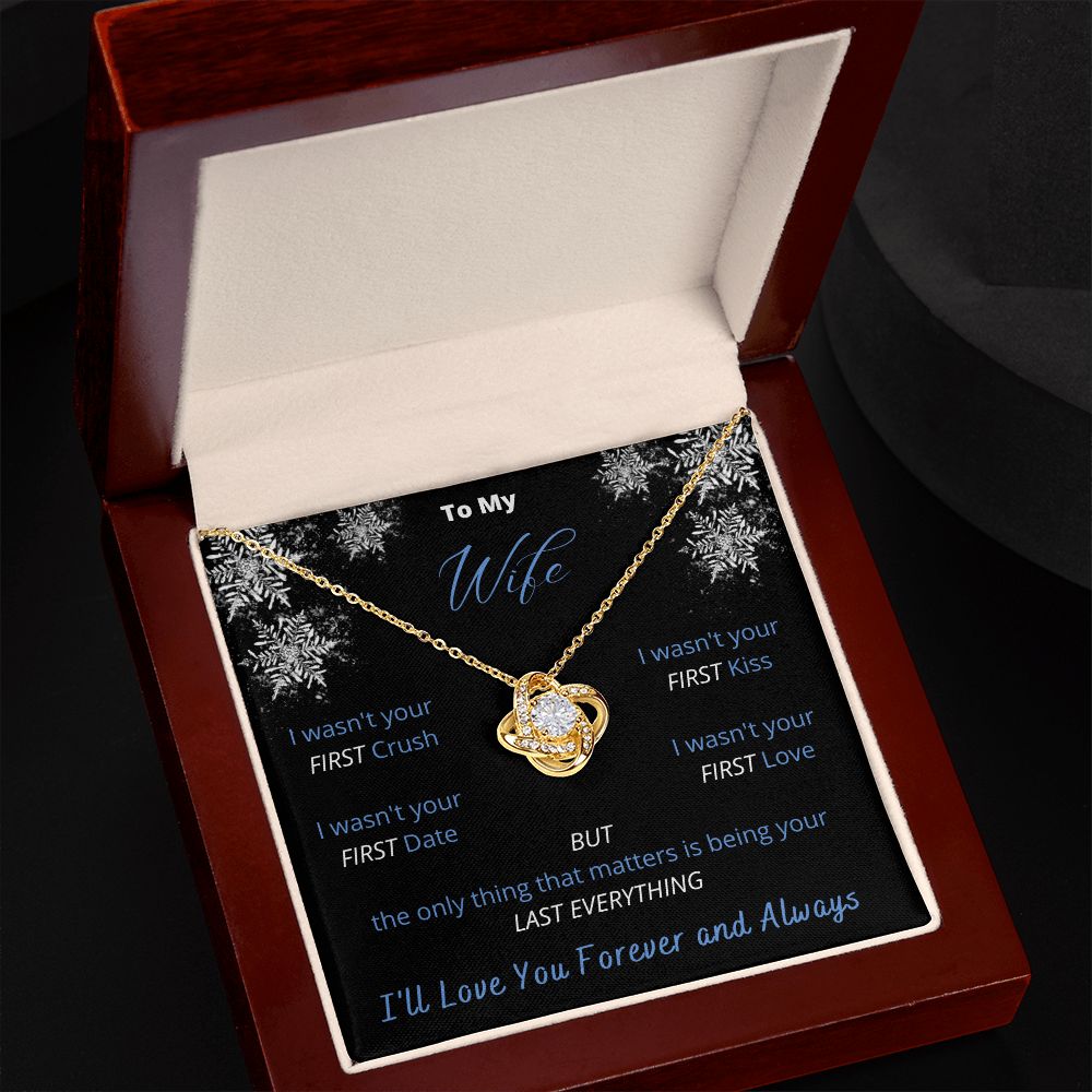 To My Wife - Winter Love Knot Necklace