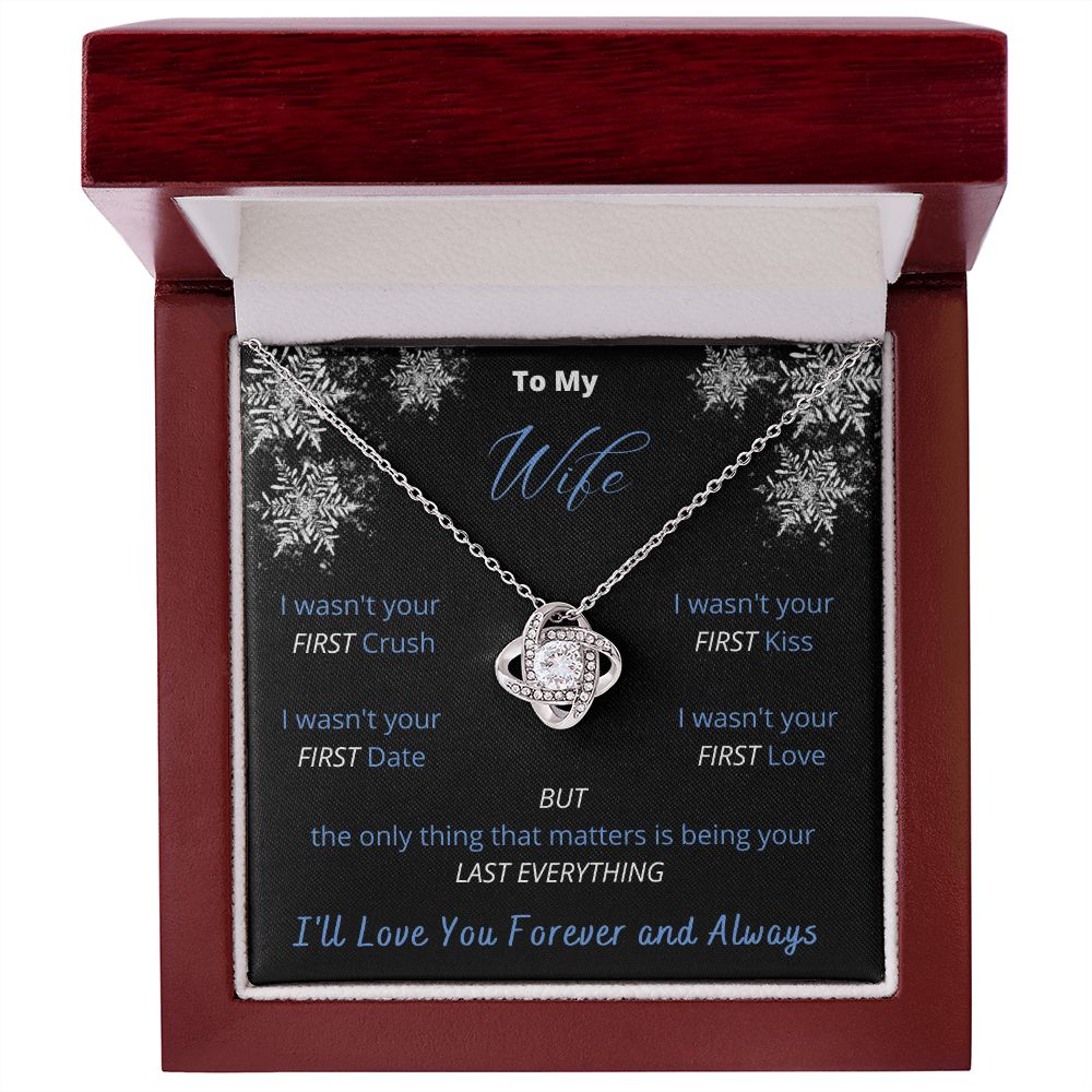 To My Wife - Winter Love Knot Necklace