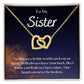 To My Sister - Interlocking Hearts