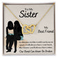 To My Sister - Interlocking Hearts