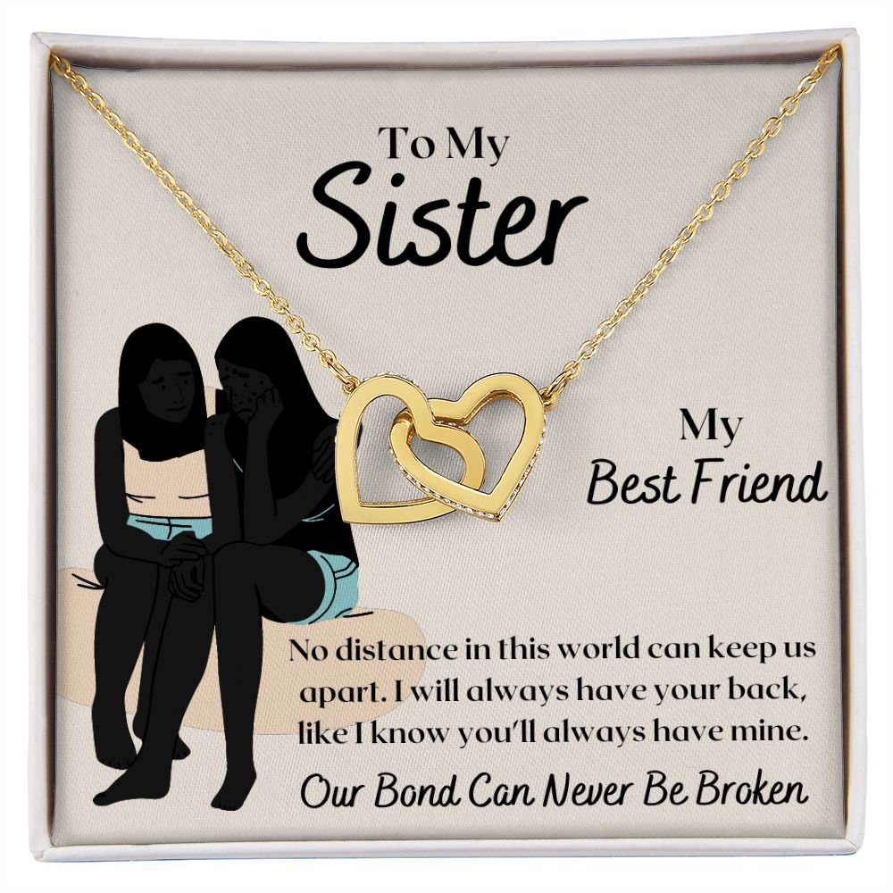 To My Sister - Interlocking Hearts