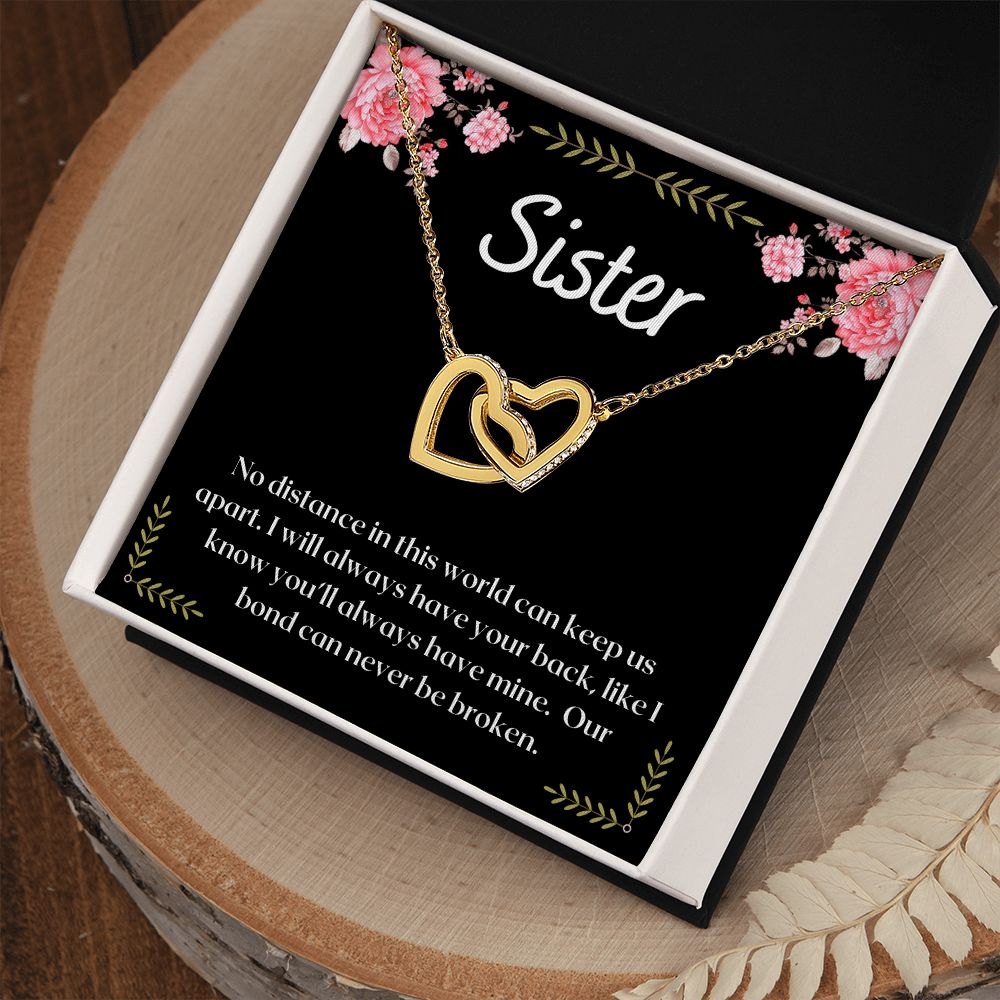 To My Sister - Interlocking Hearts
