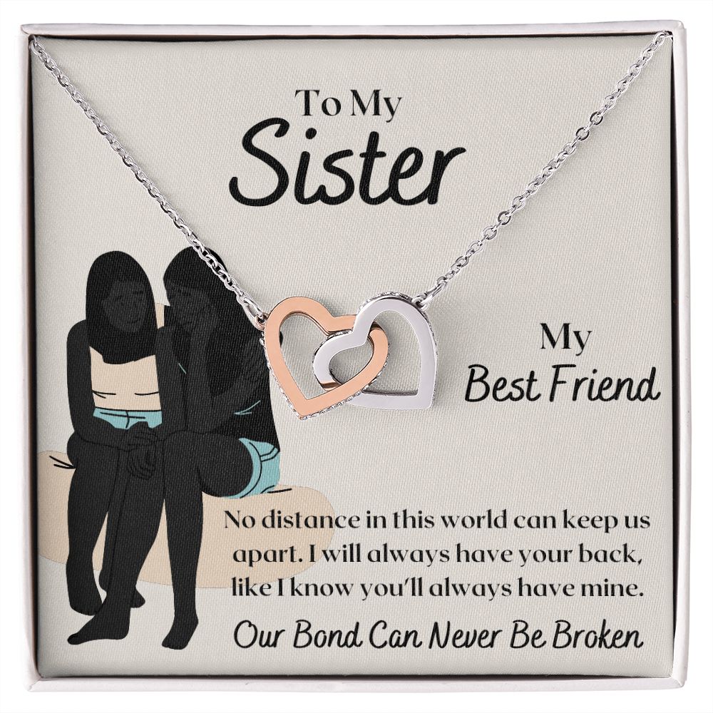 To My Sister - Interlocking Hearts