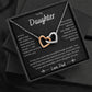 Dad to daughter - Interlocking Love Necklace