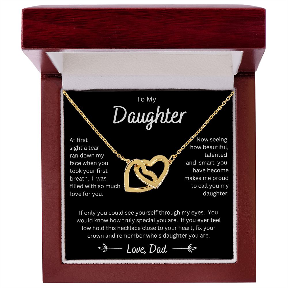 Dad to daughter - Interlocking Love Necklace