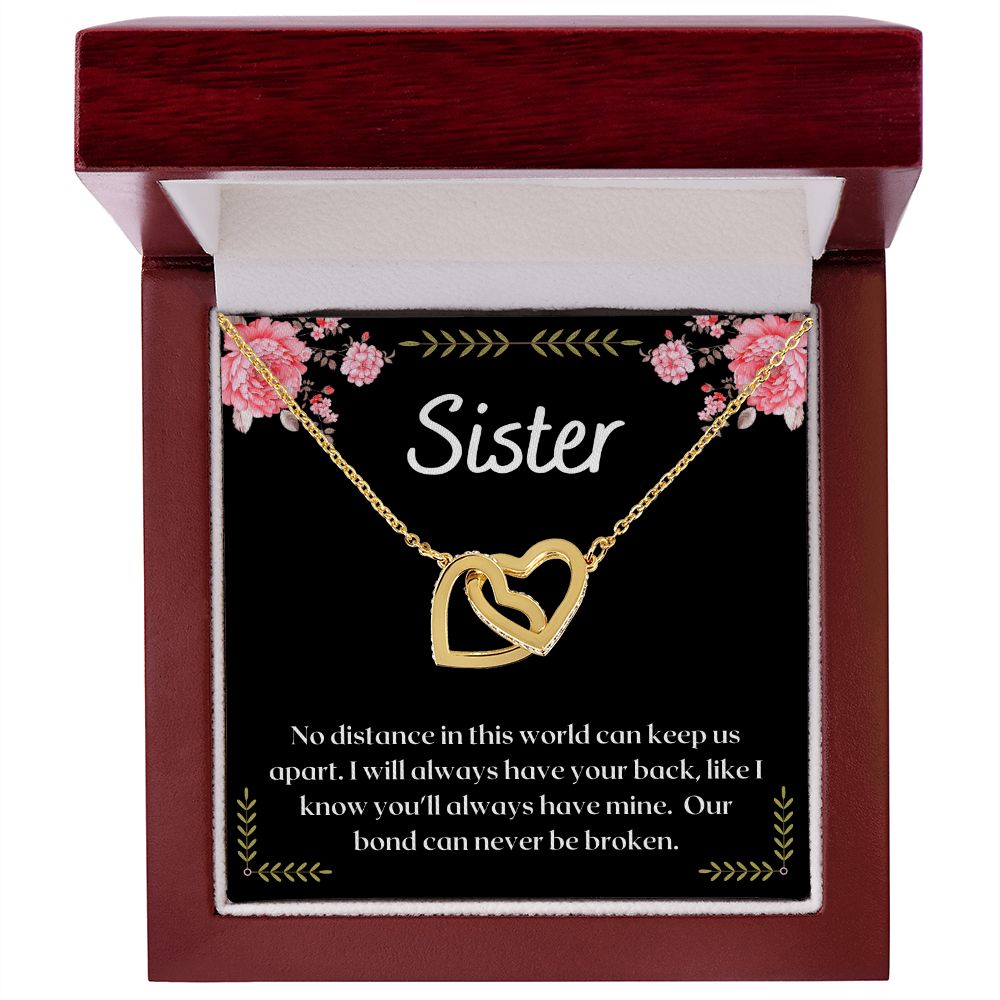 To My Sister - Interlocking Hearts