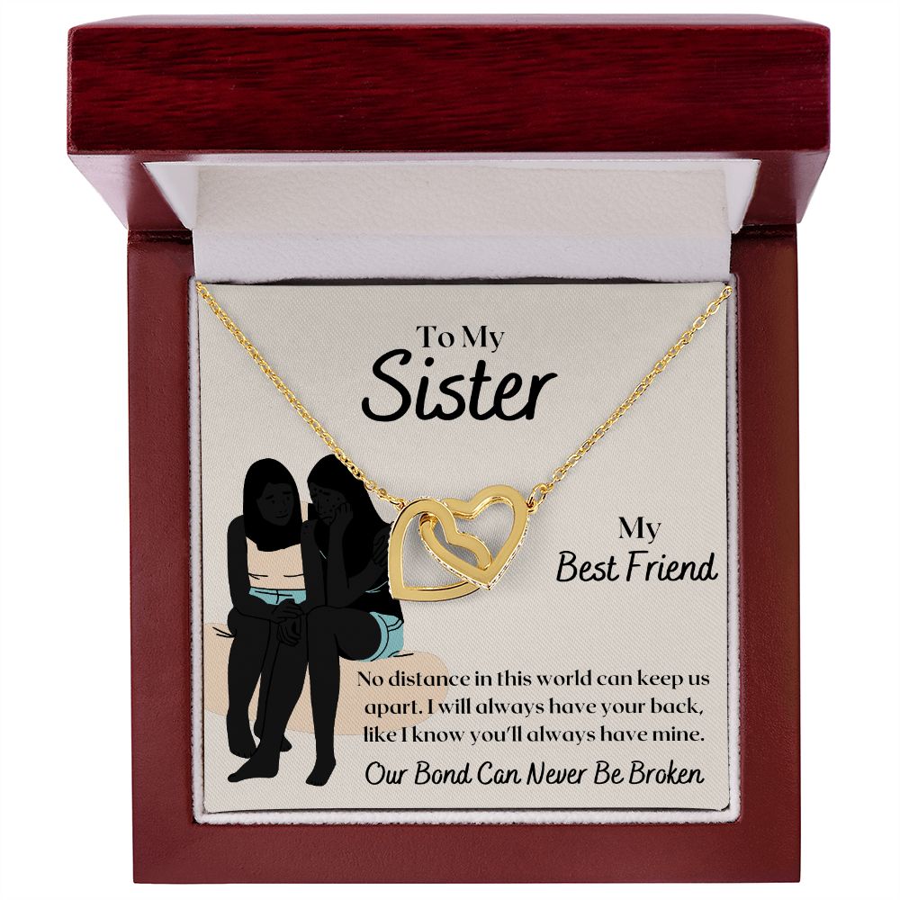 To My Sister - Interlocking Hearts
