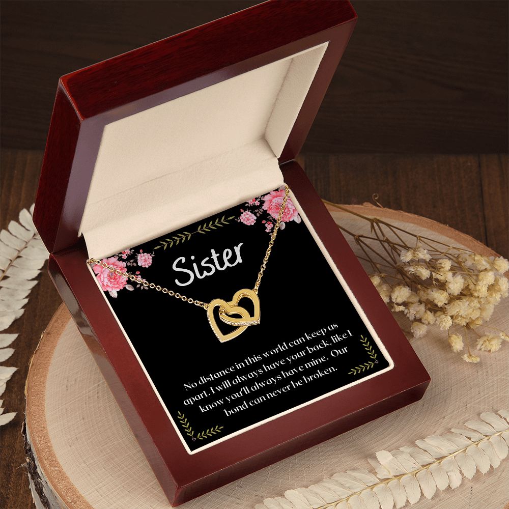 To My Sister - Interlocking Hearts