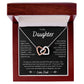 Dad to daughter - Interlocking Love Necklace