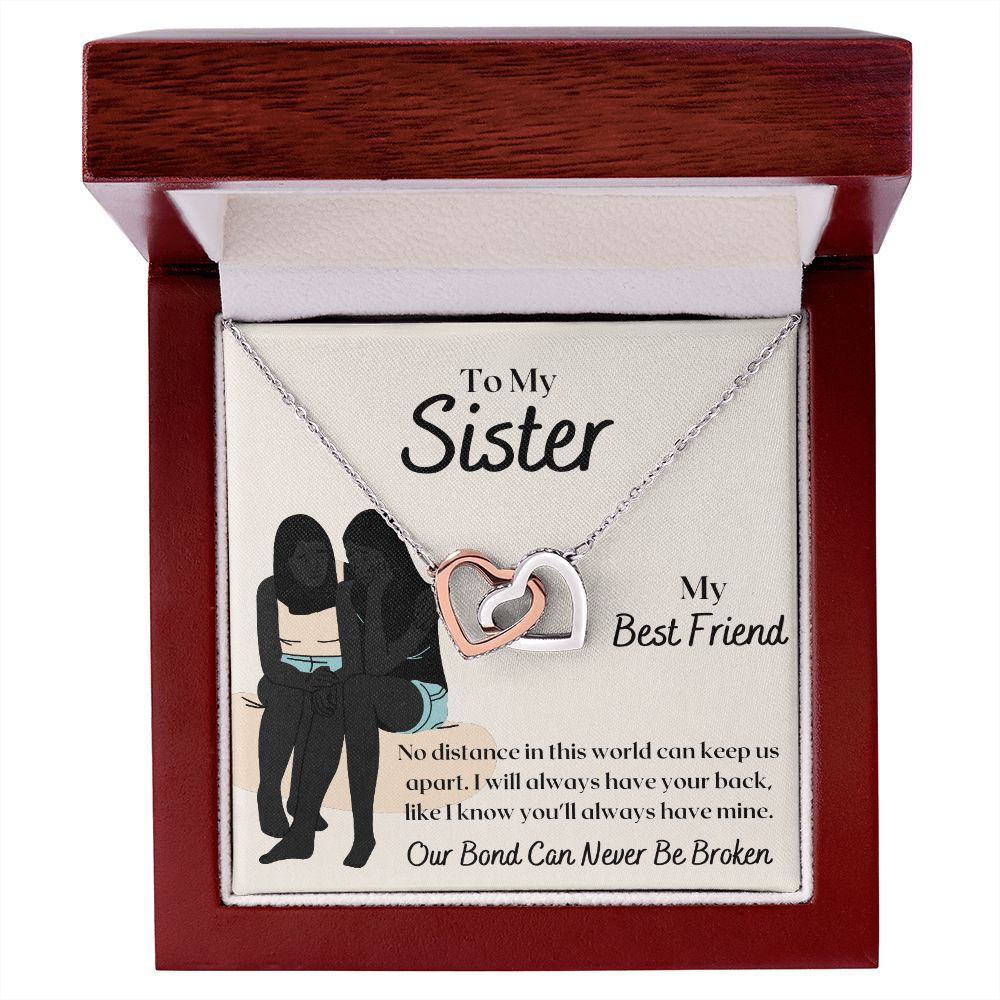 To My Sister - Interlocking Hearts