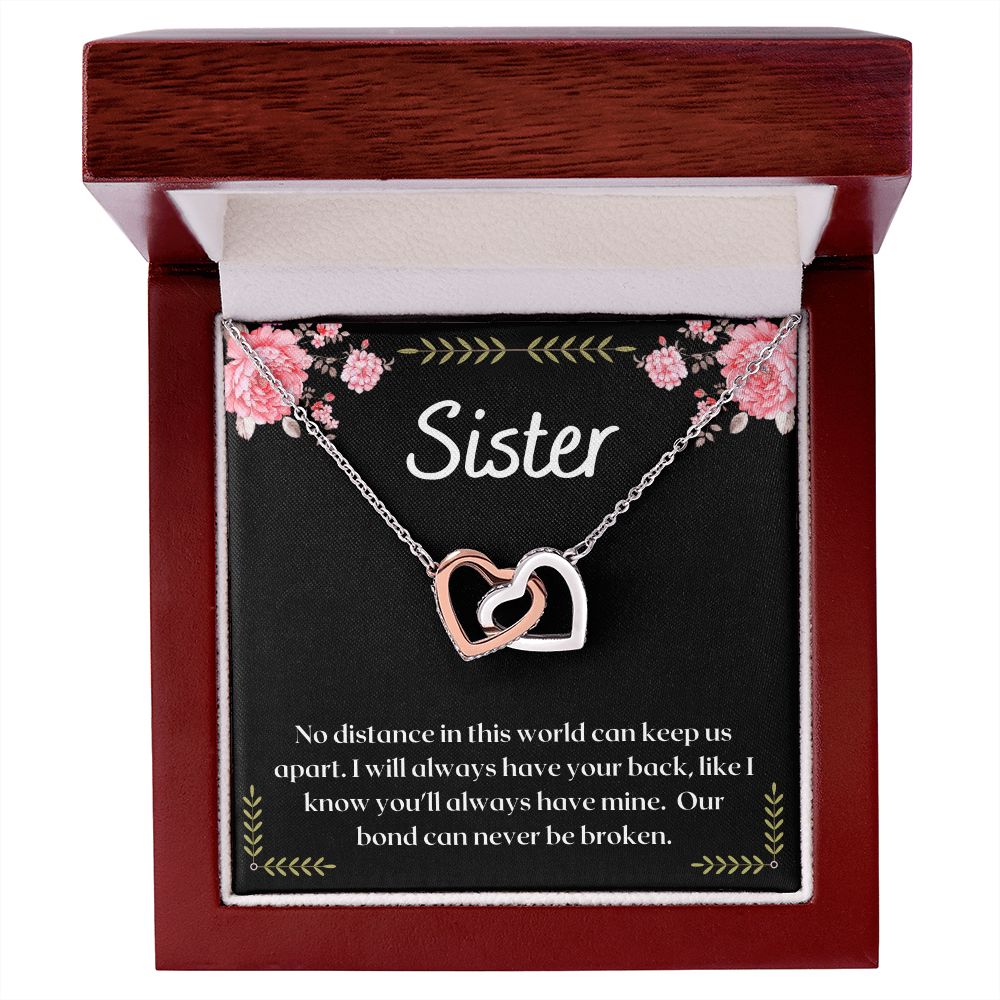 To My Sister - Interlocking Hearts