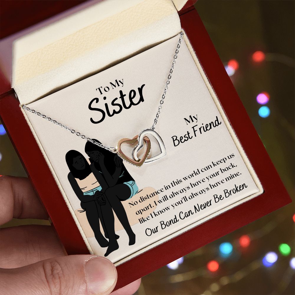 To My Sister - Interlocking Hearts