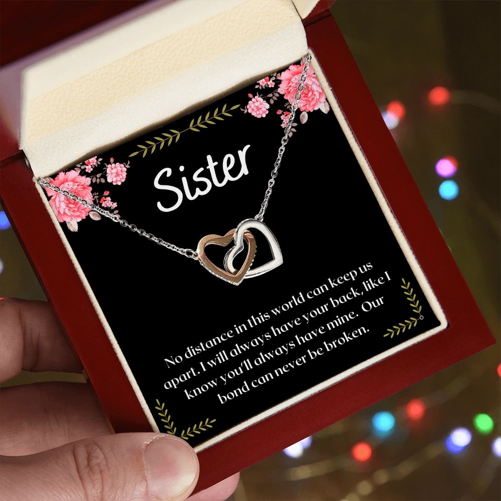 To My Sister - Interlocking Hearts